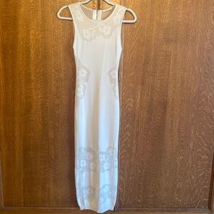 Alice and Oliva nude crochet dress Sz XS